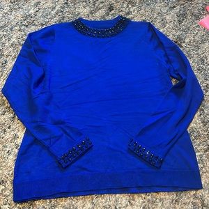 Christopher and Banks Royal Blue Blouse